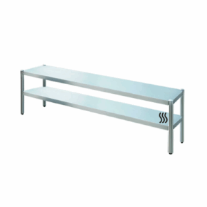 Étagère du chef en Inox – 2 Niveaux - Rangement CHR