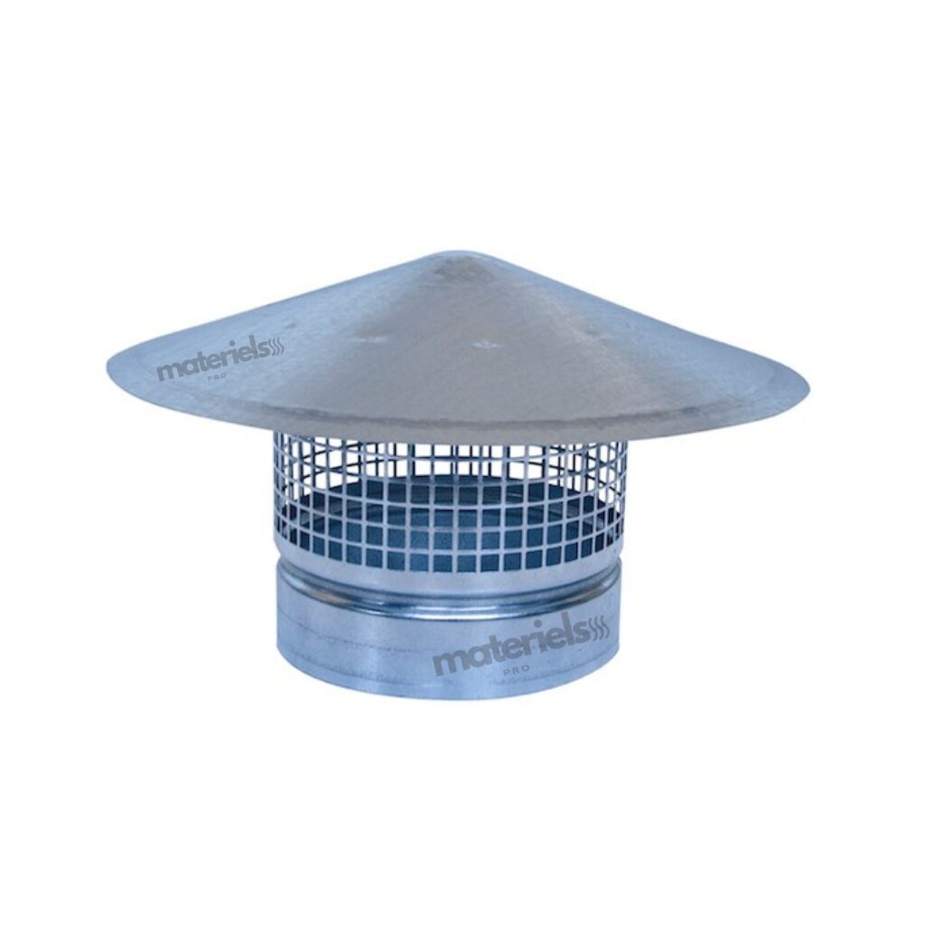 Chapeau Chinois de Ventilation – Terminal Pare-Pluie pour Conduit Galva
