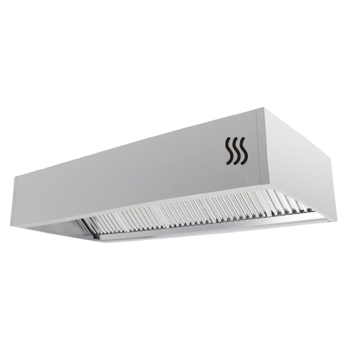 Hotte Cubique en Inox pour Snack
