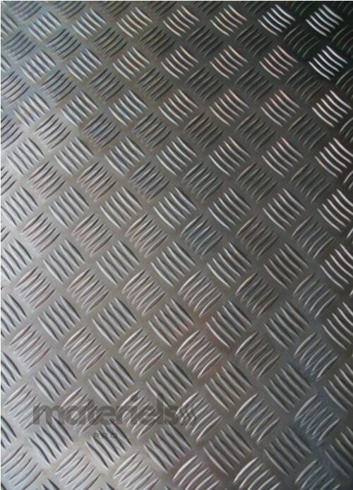 Tôle Aluminium Striée Antidérapante – Plaque Strié Résistante pour le Sol - Damier
