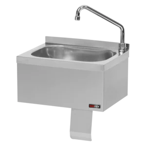 Évier en inox à commande genou — Hygiène CHR L’évier à commande genou renforce l’hygiène en cuisine professionnelle. Le cuisinier actionne l’eau sans contact manuel. Ainsi, il évite toute recontamination après lavage. De plus, le flux temporisé limite le gaspillage et stabilise la consommation. Inox alimentaire et conception robuste Nous fabriquons la cuve en inox 304L de qualité alimentaire. Vous demandez l’inox 316 pour environnements plus agressifs. La cuve emboutie offre des angles adoucis et faciles à nettoyer. Ensuite, le dosseret anti-projection protège le mur contre les éclaboussures. Enfin, les soudures continues garantissent une structure solide et durable. Commande genou et robinet temporisé Le poussoir genou déclenche l’eau de manière immédiate. Vous gardez les mains libres pendant tout le cycle. Ensuite, la temporisation coupe automatiquement le débit. Vous gagnez en confort, en économie et en sécurité. De plus, la cartouche limite les variations et assure un jet régulier. Ergonomie et confort d’usage La cuve profonde accueille casseroles, bacs GN et ustensiles volumineux. Le bord anti-ruissellement évite les coulures frontales. Ensuite, le vidage bonde-panier facilite l’évacuation des solides. Puis, le siphon fourni accélère l’installation et l’entretien. Ainsi, le poste reste propre plus longtemps. Installation simple en cuisine pro Nous proposons une fixation murale avec consoles renforcées. Vous réglez l’altimétrie pour adapter la hauteur de travail. Ensuite, vous raccordez l’alimentation via flexibles fournis. Puis, vous connectez l’évacuation au réseau existant. Enfin, vous vérifiez l’étanchéité et la temporisation. Conformité et HACCP Le design favorise un nettoyage fréquent et rapide. Vous respectez plus facilement vos procédures HACCP. Ensuite, vous réduisez les points de contact à risque. De plus, l’inox lisse limite l’accroche des résidus. Ainsi, vous améliorez la sécurité alimentaire au quotidien. Domaines d’application CHR Restaurants, traiteurs, cuisines collectives et dark kitchens gagnent en hygiène. Les laboratoires et ateliers de transformation apprécient l’usage sans contact. De plus, les zones de plonge adoptent ce poste pour les lavages fréquents. Ainsi, chaque équipe travaille mieux et plus sereinement. Options et personnalisations Vous ajoutez une protection sous-bassement ou un cache-tuyauterie. Vous choisissez mitigeur, eau froide seule, ou eau pré-mixée. Ensuite, vous ajoutez un mitigeur anti-brûlure avec limiteur thermique. Vous sélectionnez bonde à clapet ou clapet à tirette. Enfin, vous demandez tablette latérale ou égouttoir intégré. Entretien et maintenance Évier en inox à commande genou — Hygiène CHR L’évier à commande genou renforce l’hygiène en cuisine professionnelle. Le cuisinier actionne l’eau sans contact manuel. Ainsi, il évite toute recontamination après lavage. De plus, le flux temporisé limite le gaspillage et stabilise la consommation. Inox alimentaire et conception robuste Nous fabriquons la cuve en inox 304L de qualité alimentaire. Vous demandez l’inox 316 pour environnements plus agressifs. La cuve emboutie offre des angles adoucis et faciles à nettoyer. Ensuite, le dosseret anti-projection protège le mur contre les éclaboussures. Enfin, les soudures continues garantissent une structure solide et durable. Commande genou et robinet temporisé Le poussoir genou déclenche l’eau de manière immédiate. Vous gardez les mains libres pendant tout le cycle. Ensuite, la temporisation coupe automatiquement le débit. Vous gagnez en confort, en économie et en sécurité. De plus, la cartouche limite les variations et assure un jet régulier. Ergonomie et confort d’usage La cuve profonde accueille casseroles, bacs GN et ustensiles volumineux. Le bord anti-ruissellement évite les coulures frontales. Ensuite, le vidage bonde-panier facilite l’évacuation des solides. Puis, le siphon fourni accélère l’installation et l’entretien. Ainsi, le poste reste propre plus longtemps. Installation simple en cuisine pro Nous proposons une fixation murale avec consoles renforcées. Vous réglez l’altimétrie pour adapter la hauteur de travail. Ensuite, vous raccordez l’alimentation via flexibles fournis. Puis, vous connectez l’évacuation au réseau existant. Enfin, vous vérifiez l’étanchéité et la temporisation. Conformité et HACCP Le design favorise un nettoyage fréquent et rapide. Vous respectez plus facilement vos procédures HACCP. Ensuite, vous réduisez les points de contact à risque. De plus, l’inox lisse limite l’accroche des résidus. Ainsi, vous améliorez la sécurité alimentaire au quotidien. Domaines d’application CHR Restaurants, traiteurs, cuisines collectives et dark kitchens gagnent en hygiène. Les laboratoires et ateliers de transformation apprécient l’usage sans contact. De plus, les zones de plonge adoptent ce poste pour les lavages fréquents. Ainsi, chaque équipe travaille mieux et plus sereinement. Options et personnalisations Vous ajoutez une protection sous-bassement ou un cache-tuyauterie. Vous choisissez mitigeur, eau froide seule, ou eau pré-mixée. Ensuite, vous ajoutez un mitigeur anti-brûlure avec limiteur thermique. Vous sélectionnez bonde à clapet ou clapet à tirette. Enfin, vous demandez tablette latérale ou égouttoir intégré. Entretien et maintenance Évier Inox à Commande Genou | Matériel CHR Hygiénique