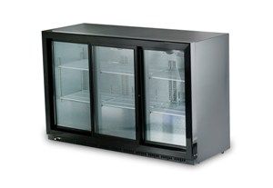 Frigo Bar Arrière pour Professionnelle 3 portes vitrées