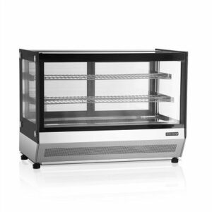 Vitrine de Comptoir Noire LED : Sublimez vos Produits