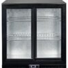 Frigo Bar vitré pour Professionnelle Arrière 2 portes vitrées