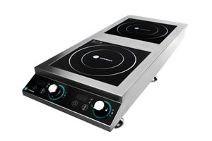 Cuisinière à induction Hurakan HKN‑ICF70D2V avec 2 brûleurs