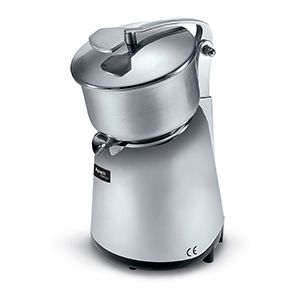 Presse-jus professionnel à levier en acier inoxydable pour extraction d'agrumes.