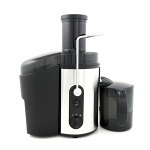 Centrifugeuse professionnelle fruits légumes en acier inoxydable pour extraction rapide de jus frais.