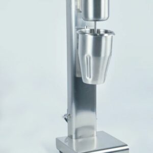 Mélangeur à lait professionnel Hurakan en aluminium avec gobelet en acier inoxydable.