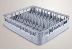Support de lavage pour assiettes professionnel en matériaux résistants pour lave-vaisselle de restaurant.