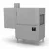 Lave-vaisselle tunnel professionnel automatique en acier inoxydable avec convoyeur haute résistance et séchage.