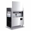 Tunnel de lavage à convoyeur professionnel en acier inoxydable avec système de sortie gauche optimisé.