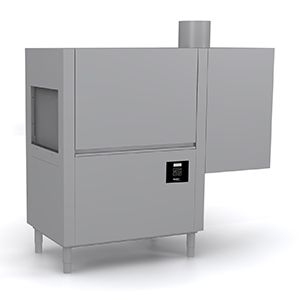 Lave-vaisselle à avancement automatique professionnel avec récupérateur de chaleur et tunnel de séchage