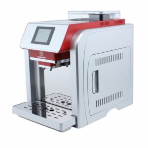 Machine à café automatique professionnelle Hurakan HKN-ME717 avec écran tactile noir.