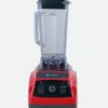Mélangeur blender rouge pro avec bol gradué pour smoothies et cocktails de luxe.