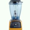 Mélangeur professionnel haute performance en acier inoxydable pour smoothies et cocktails de luxe.