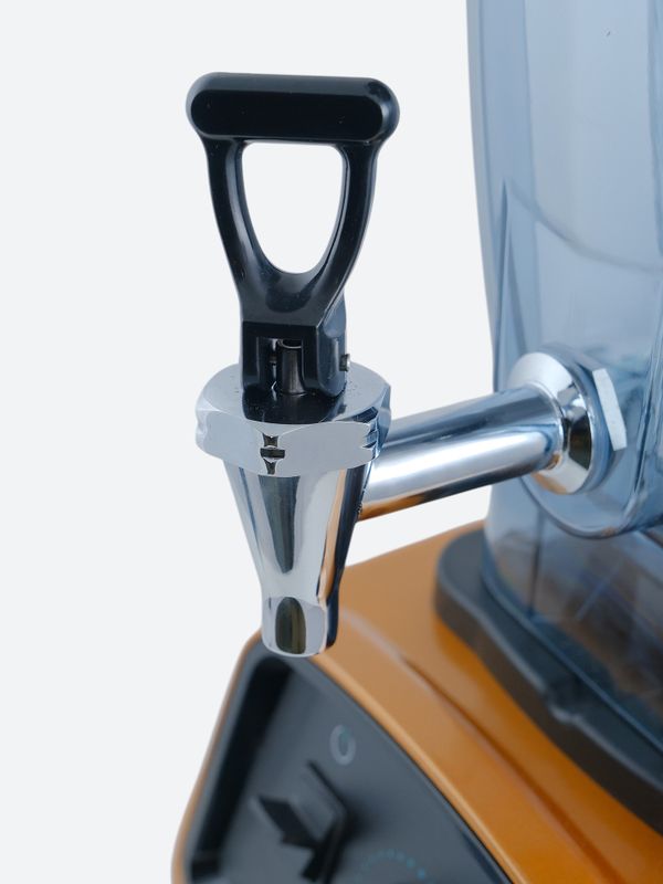 Mélangeur professionnel haute performance en acier inoxydable pour smoothies et cocktails de luxe.