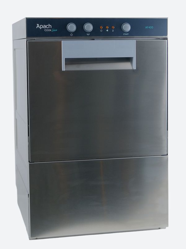 Lave-vaisselle sous comptoir compact en acier inox avec panier de 400mm.