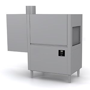 Lave-vaisselle à avancement automatique professionnel avec récupérateur de chaleur et sécheuse
