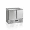 Meuble Froid Positif avec Couvercle Inox 2 Portes