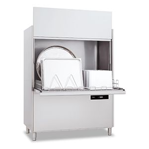 Lave-ustensiles professionnel avec pompe de vidange haute performance inox