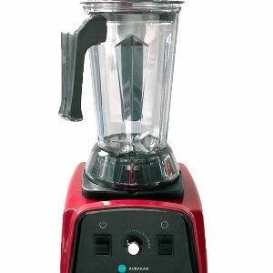 Mélangeur blender rouge pro avec bol gradué pour smoothies et cocktails de luxe.