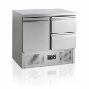 Saladette Professionnelle 2 Portes En Inox