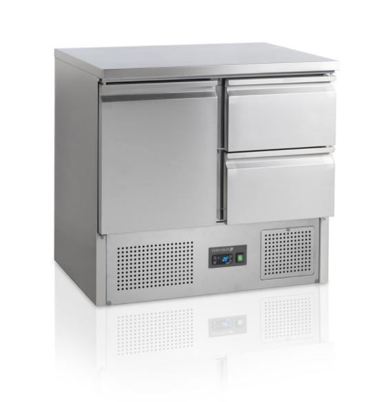Saladette Professionnelle 2 Portes En Inox