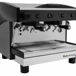 Machine à café semi-automatique professionnelle Robustezza ST2M Compact noire.