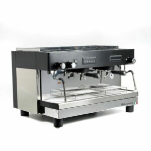 Machine à café professionnelle multiphase Robustezza STH2E noire haute puissance.