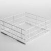 Panier lave-vaisselle professionnel 500x500 mm pour verres et tasses.
