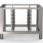 Support four professionnel Apach A9374H70S en acier inoxydable brossé haute résistance.