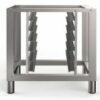 Support four inox Apach A8058H80S avec structure renforcée en acier brossé.