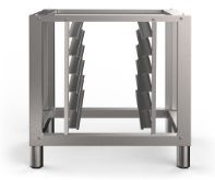 Support four inox Apach A8058H80S avec structure renforcée en acier brossé.