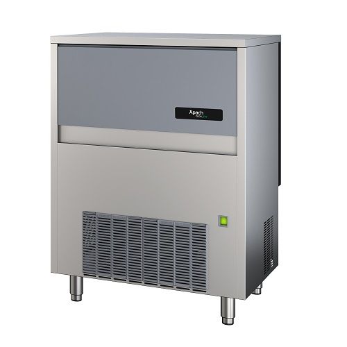 Machine à glaçons cubiques pro luxe en acier inoxydable pour restauration et hôtellerie.